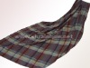 100% wool woven checked blanket