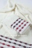 100cotton Solid border bath towel