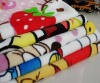 100polyester cartoon printed coral fleece blanket