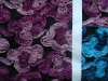 10DY12174 taffeta tape embroidery on mesh fabric