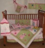 10PCS baby girl crib bedding