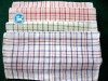 10S Plain and checked tea towel