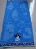 10S jacquard velvet beach towel wirh embroidery