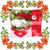 11" Red Santa Claus Throw Pillow