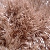 1200D Plain Shaggy Rug Elegant Simple 100% Polyester Camel Carpet KW-P103