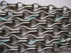 12mm matte brown aluminium chain fly screens