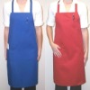 12s*12s 7.2oz spun polyester bib aprons with two pockets