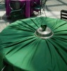 132" diameter coloured spun polyester round tablecloth