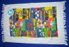 15*25inch  50g  fringed tea towel with newly design