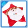 15'' Red Back Pattern Throw Pillow (Santa Claus)