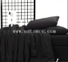 16MM 100% Mulberry Silk Bedding Set Black Color