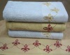 16S DOBBY VELVET BATH TOWEL WITH EMB