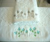 16S JACQUARD VELVET BATH TOWEL WITH EMBROIDERY