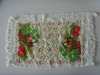 16S Velour fringes tea towel with two sides