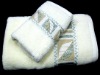 16s/1 solid jacquard bath towel