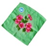 16s Velour printing square towel ,baby towe;