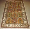 180line hand knotted artificial silk carpet