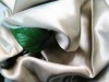 19mm silk satin fabric with silver color 14658