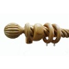 2-1/4"(57mm) Wooden curtain rod set