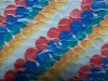 2.5cm dots printed ruffle fabric