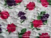 2.5cm flower printed ruffle fabric