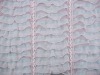 2.5cm knitted embroidery ruffle fabric