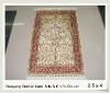 2.5x4 Chinese handmade 100% silk turkish Herek design hand knotted carpet and rugs