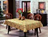 2" golden lace edge PVC tablecloth