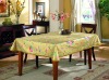 2" golden lace edge PVC tablecloth