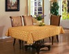 2" golden lace edge PVC tablecloth