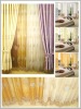 2 layers embroidered diamond organza curtain