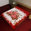 2 ply Polyeter blanket with flower