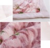 2 ply soft blanket with flower