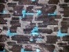 2-tones 3+3mm beads embroidery on jersey fabric