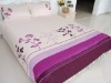 2010 Hot sale ! purple appliqued bedcover set
