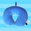 2010 comfortable light blue travel pillow