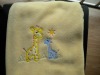 2011 100%polyester super soft baby embroidery blanket