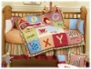 2011 BABY CRIB BEDDING SET WITH LETTER EMBROIDERY