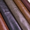 2011 Crinkle foil suede leather for lady's fashion shoes