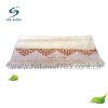 2011 High-quality 100%cotton plain dyed jacquard satin fringed face towels
