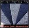 2011 Latest, Indigo Knitted Baby Terry, Cotton Denim Fabric for Jeans