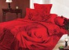 2011 New Style 100% cotton active printing wedding bedding set--4PCS