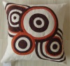 2011 New! appliqued circle Boudoir Cushion