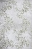 2011 New design 100%polyester embroidery mesh fabric with handwork