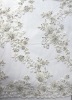 2011 New design 100%polyester embroidery with handwork on mesh fabric use wedding