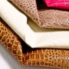 2011 New design crocodile surface of PVC synthetic leather for shoes