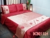 2011 Plain silk bedding cover with embroidery,6 pcs/one set