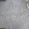 2011 Top quality gold/silver thread water soluble embroidered fabric