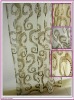 2011 USA classic 100% Polyester embroidery curtain