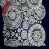 2011 Unique gold/silver thread water soluble embroidered fabric